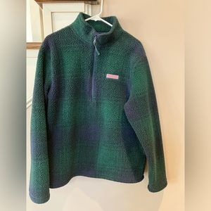 Vineyard Vines Black Watch Plaid Fleece